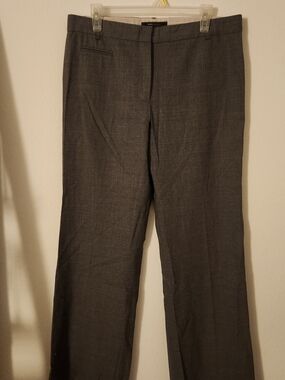 BCBGMaxAzria Gray Straight-Leg Dress Pants
